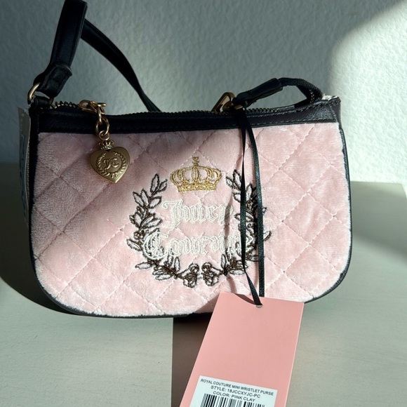 Juicy Couture Handbags - Juicy Couture ROYAL COUTURE MINI WRISTLET PURSE